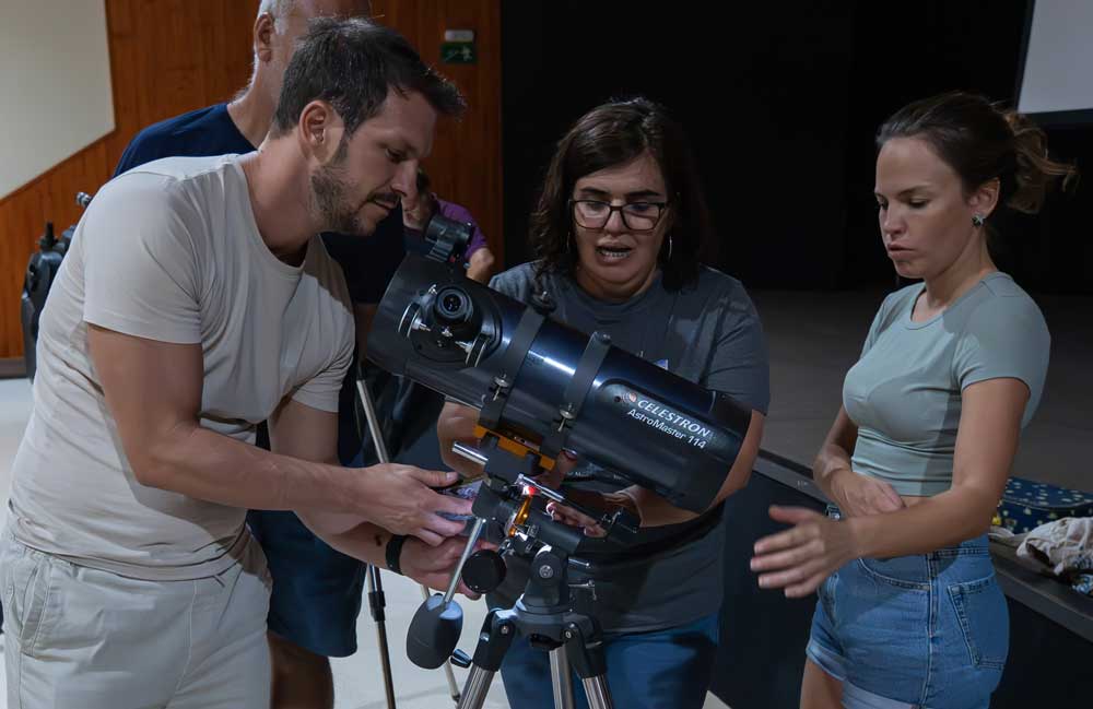 Taller de Manejo de Telescopios en Puntallana