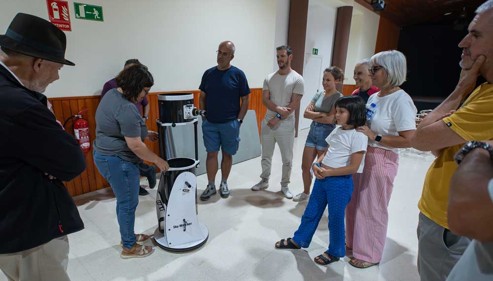 Taller de Manejo de Telescopios en Puntallana